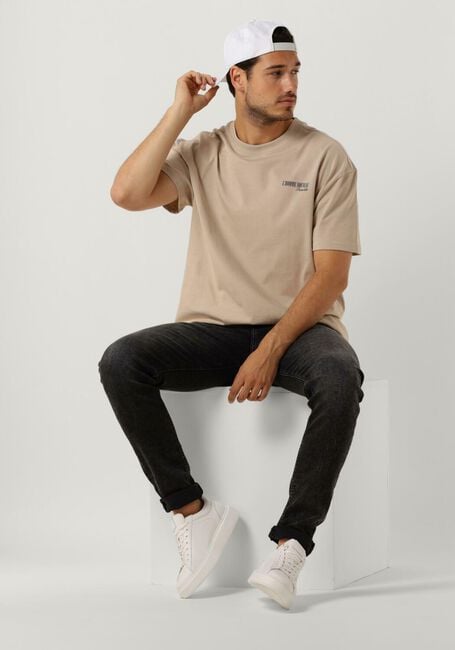 Sand PUREWHITE T-shirt T-SHIRT WITH CHEST PRINT AND BACK ARTWORK - large