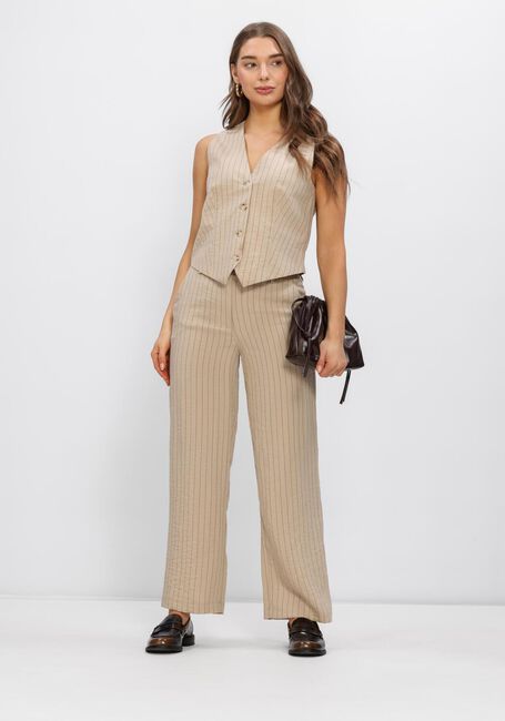 Sand OBJECT Weite Hose OBJRINI MW LO WIDE PANT - large
