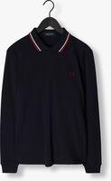 Dunkelblau FRED PERRY Polo-Shirt TWIN TIPPED FRED PERRY SHIRT LONG SLEEVE