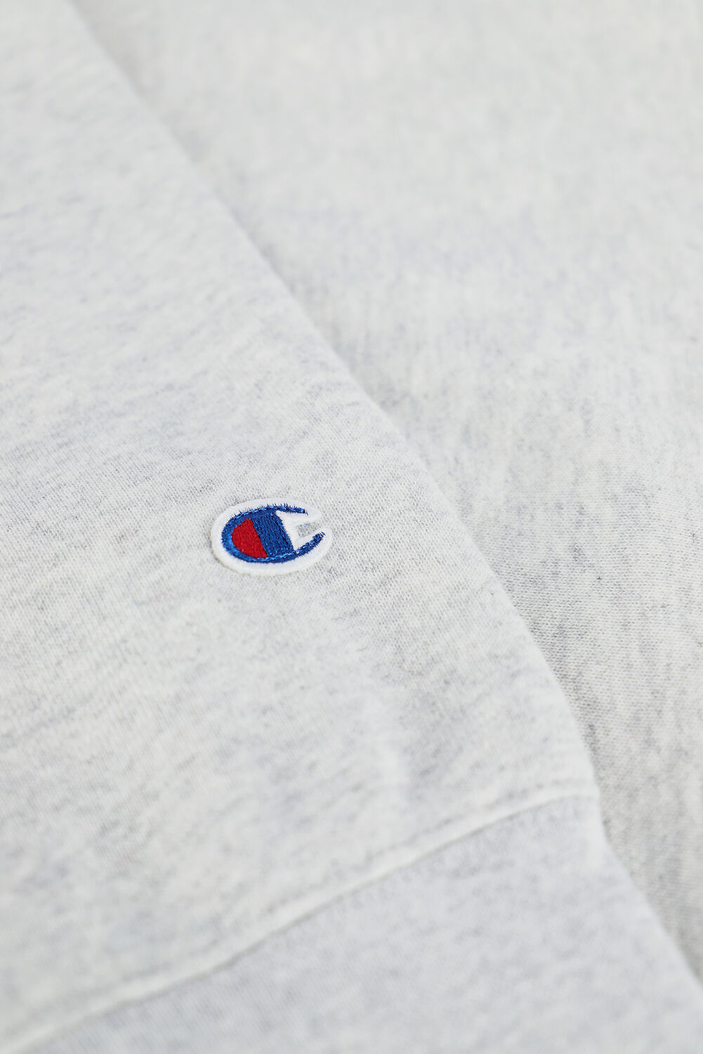 Graue CHAMPION Sweatshirt HOODED SWEATSHIRT MEN - large