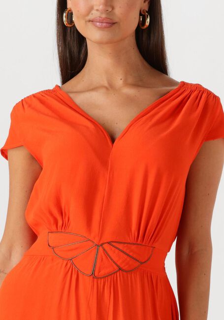 Orangene LOUIZON Maxikleid FAYENCE - large