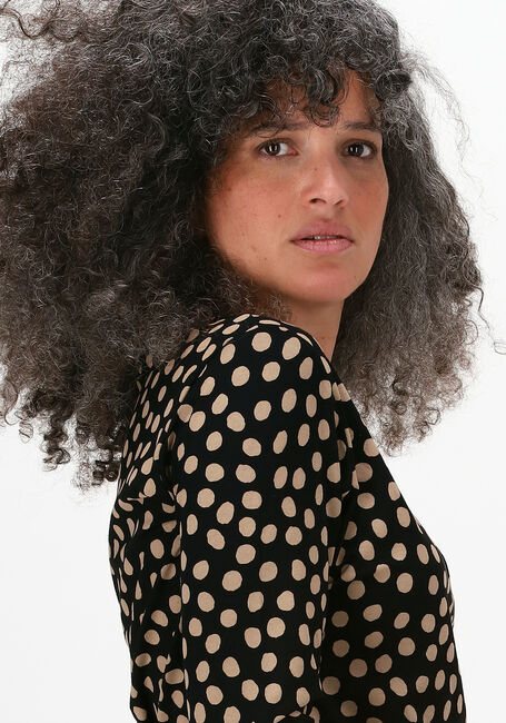 Schwarze JANSEN AMSTERDAM Top TOP PLEAT NECK - large