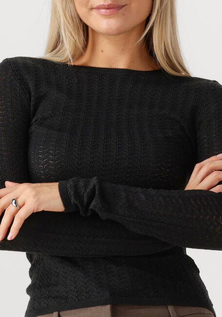 Schwarze SELECTED WOMEN Pullover SLFNAJA TIGHT LS KNIT O-NECK - large