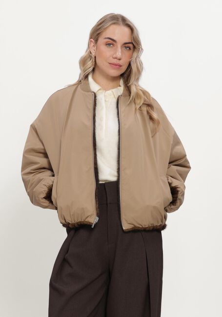 Gr&uuml;ne STUDIO AR Fake-Fur-Jack ETTA FAUX MIN - large