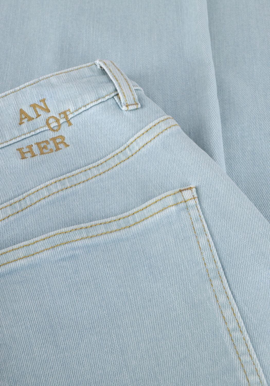 Hellblau ANOTHER LABEL Wide jeans MOORE DENIM - large