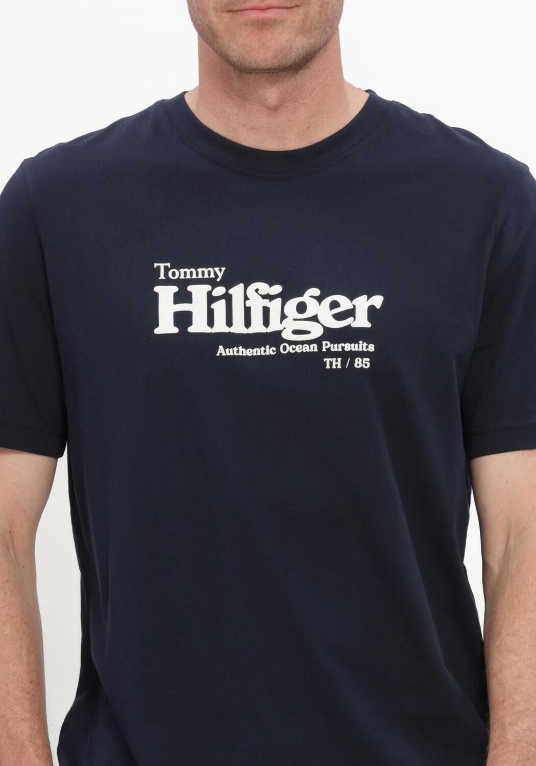 Dunkelblau TOMMY HILFIGER T-shirt NAUTICAL CHEST GRAPHIC REG TEE - large