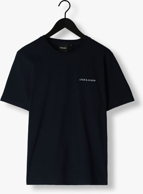 Dunkelblau LYLE & SCOTT T-shirt EMBROIDERED T-SHIRT - large