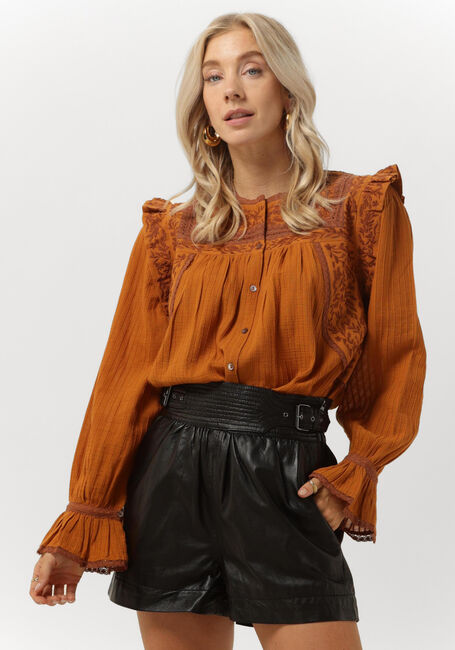 Braune ANTIK BATIK Blusen BERNARDO BLOUSE - large