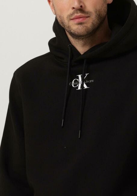 Schwarze CALVIN KLEIN Sweatshirt MONOLOGO HOODIE - large