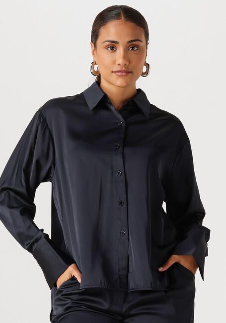 Dunkelblau WITHBLACK Blusen WBLDAGMAR SATEEN LS SHIRT - large