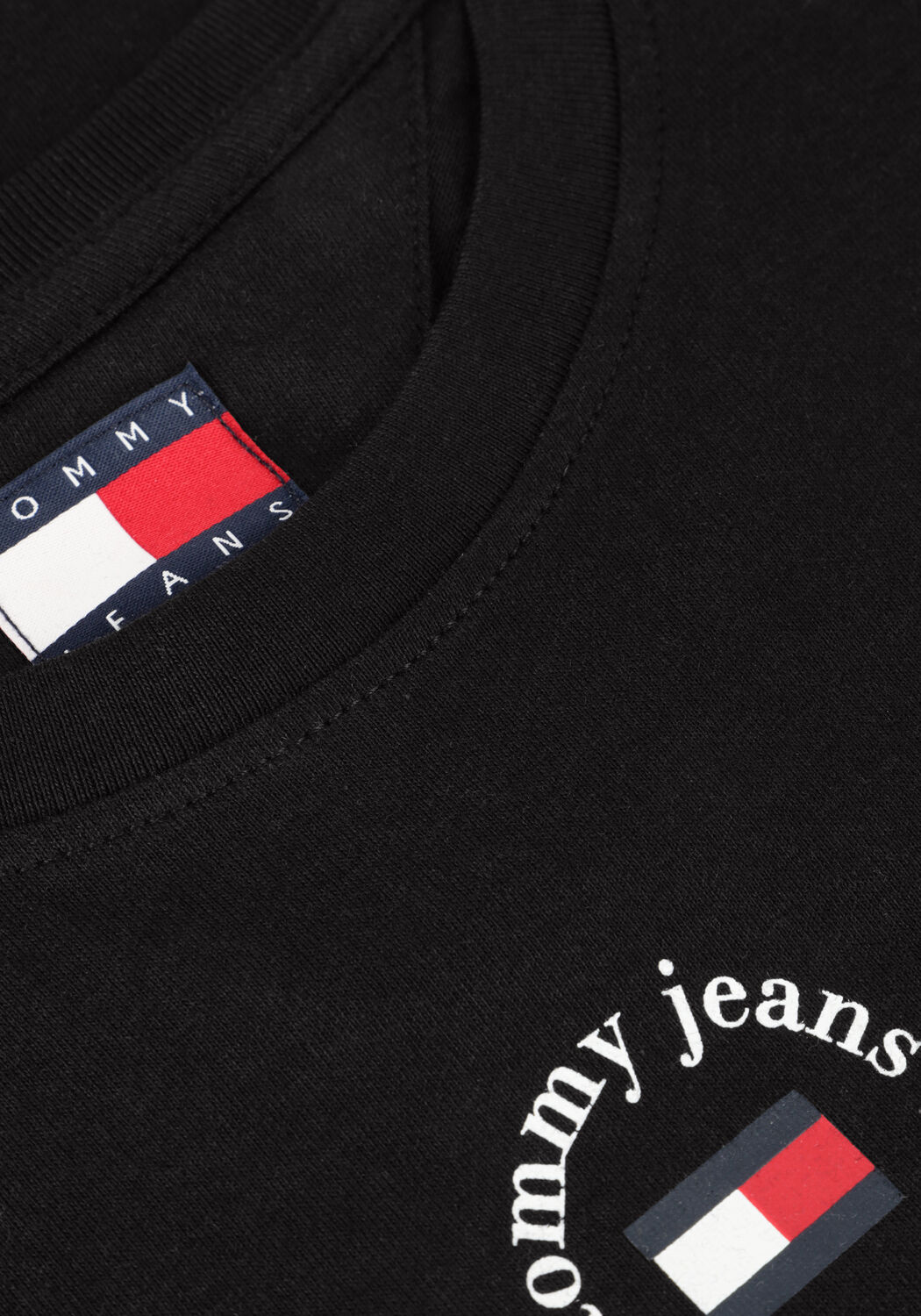 Schwarze TOMMY JEANS T-shirt TJW SLIM ESSENTIAL LOGO 2 TEE - large
