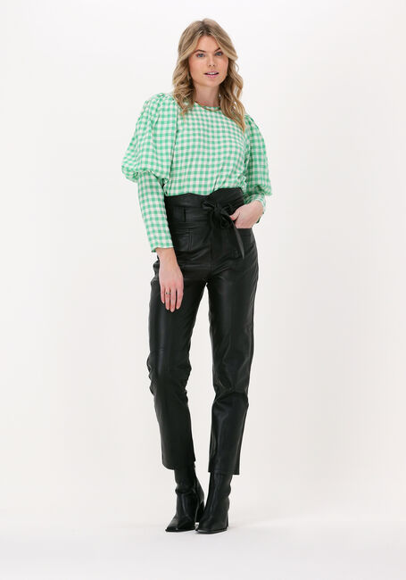 Schwarze CO'COUTURE Hose PHOEBE ZORA LEATHER PANT - large