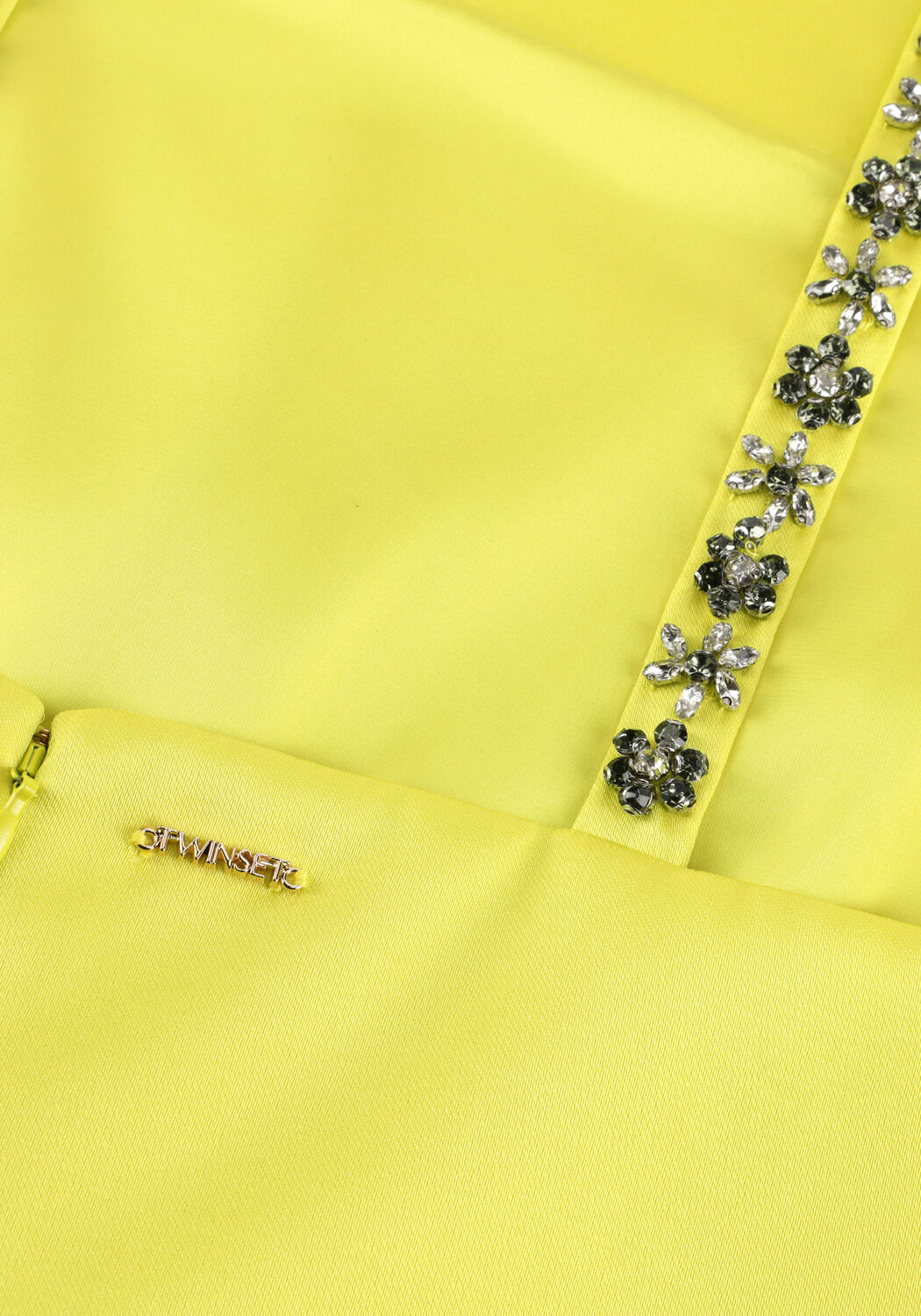 Gelbe TWINSET MILANO Minikleid 261TP2411 - large