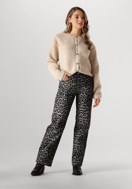 Braune NEO NOIR Lange Hosen SIMONA LEOPARD PANTS - large
