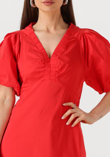 Rote NEO NOIR Maxikleid ILLANA POPLIN DRESS - large