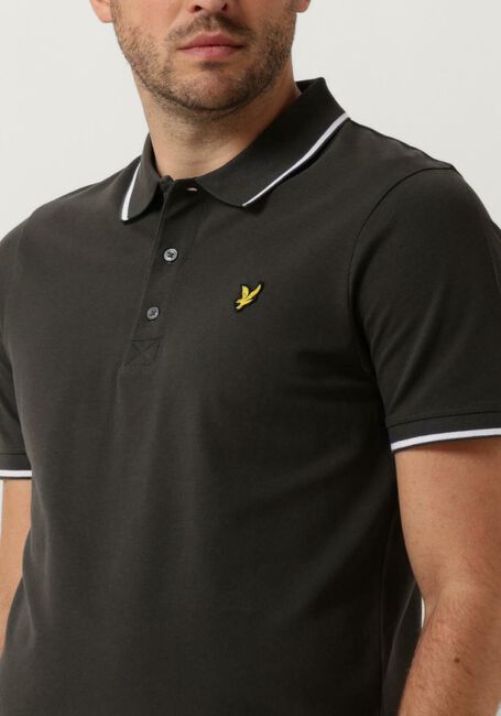 Dunkelgrau LYLE & SCOTT Polo-Shirt TIPPED POLO SHIRT - large