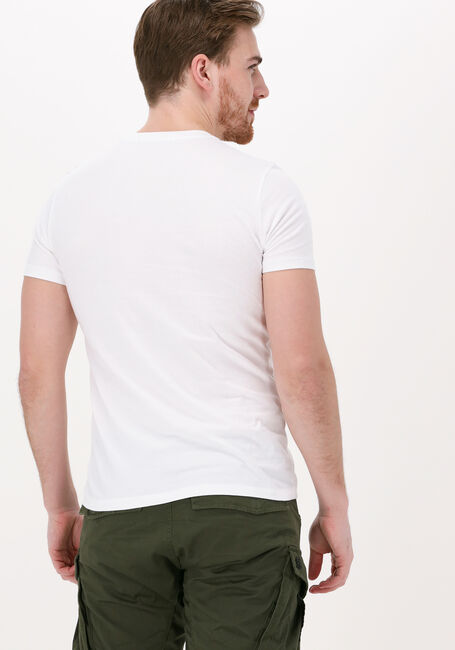 Weiße CALVIN KLEIN T-shirt SEASONAL MONOGRAM TEE - large