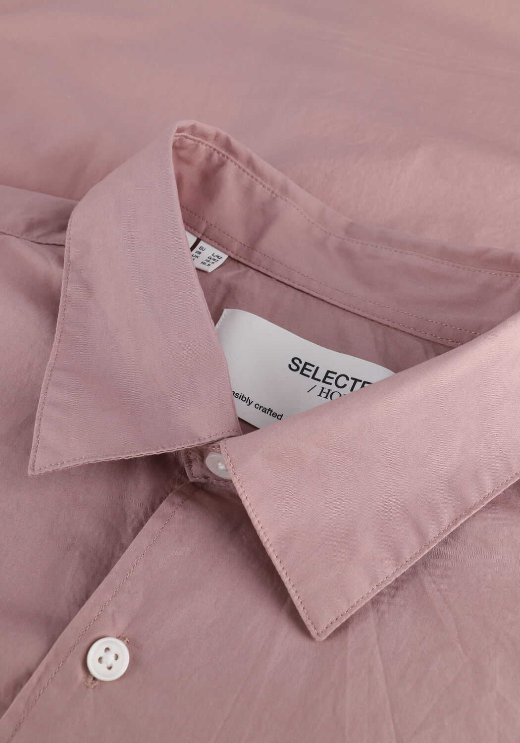 Rosane SELECTED MEN Casual-Oberhemd SLHRELAXBARON SHIRT SS MIX W FAAWN - large