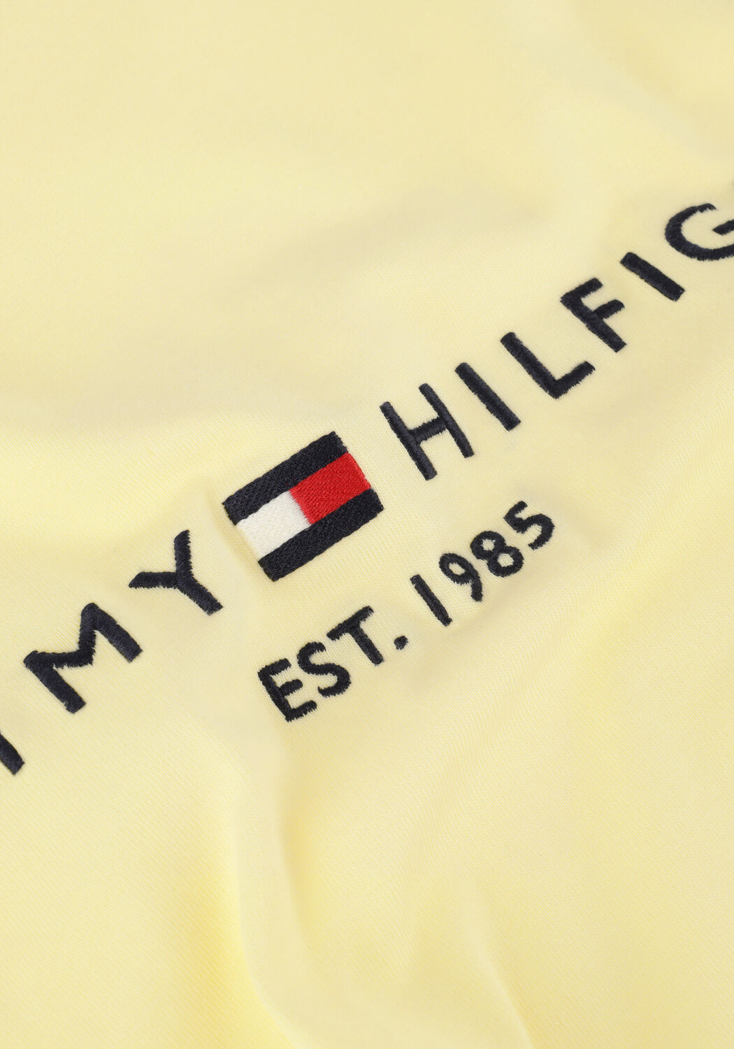 Gelbe TOMMY HILFIGER T-shirt TOMMY LOGO TEE - large
