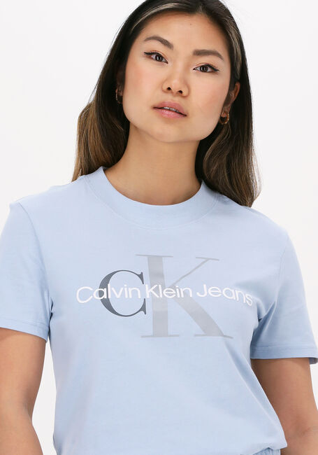 Hellblau CALVIN KLEIN T-shirt TWO TONE MONOGRAM REGULAR TEE - large