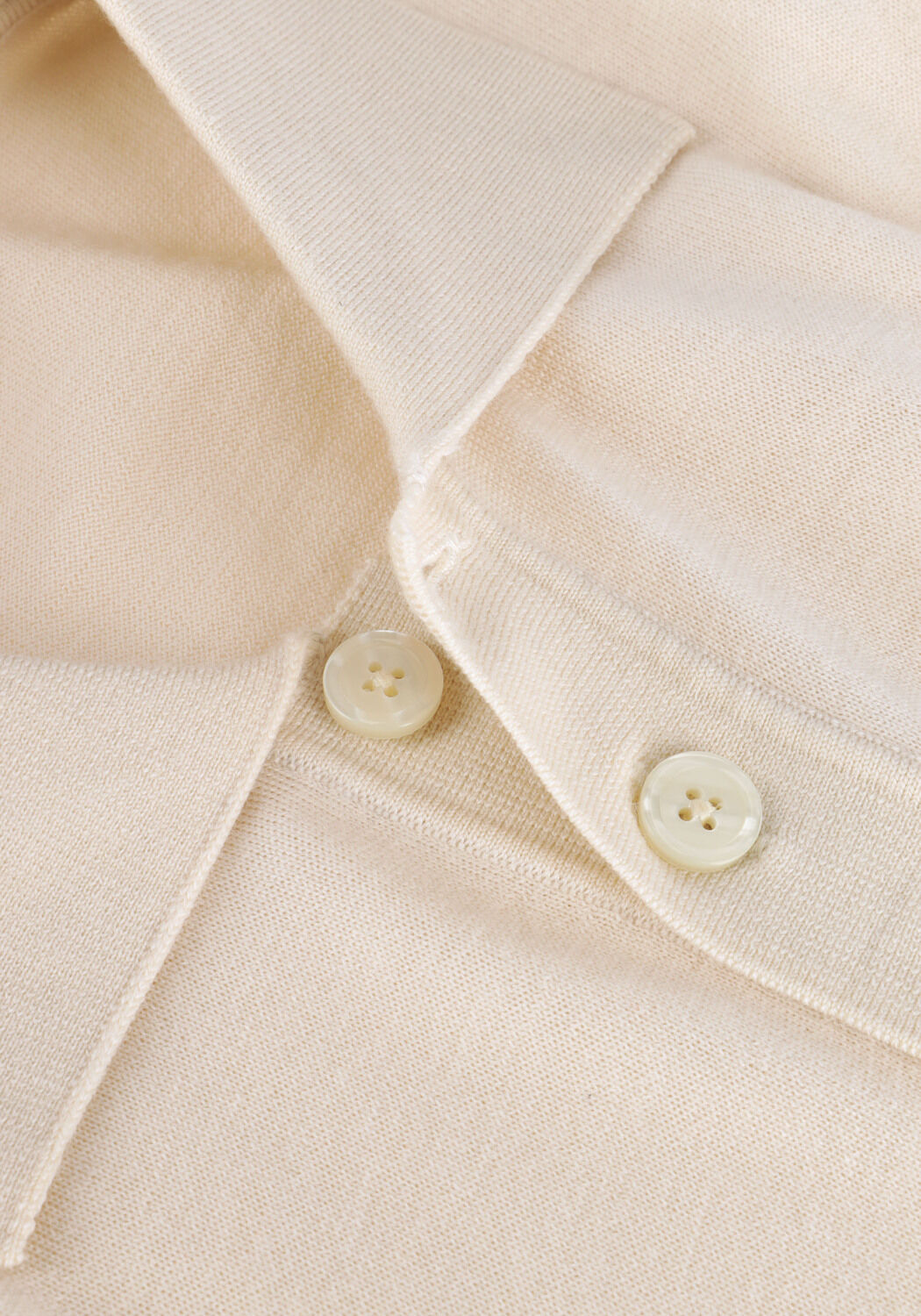 Beige SELECTED MEN Pullover SLHTRAY LS KNIT MERINO POLO - large