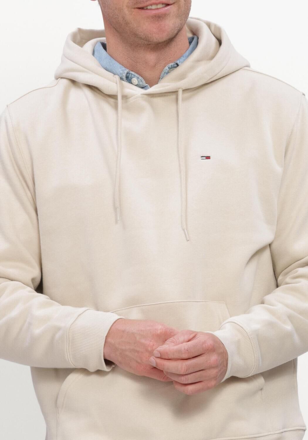 Ecru TOMMY JEANS Sweatshirt TJM REG S FLAG HOODIE EXT - large