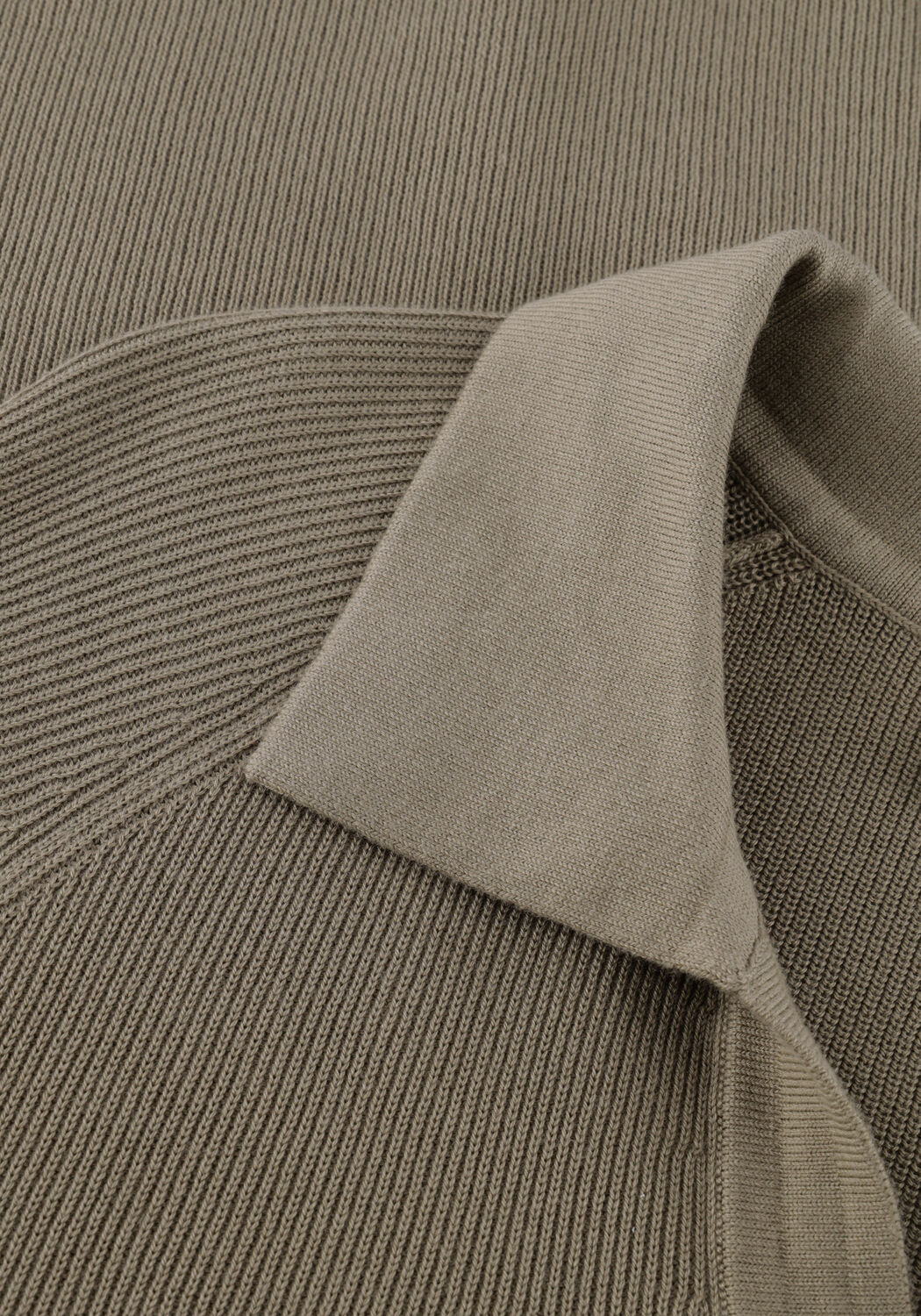 Khaki PROFUOMO Polo-Shirt POLO OPEN COLLAR RIB - large