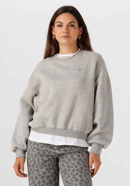 Graue BY-BAR Pullover BIBI LUCKY CURVE SWEATER - large