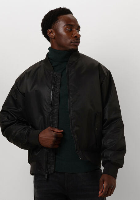 Schwarze CALVIN KLEIN Wattierte Jack LS NYLON PADDED HERO BOMBER - large