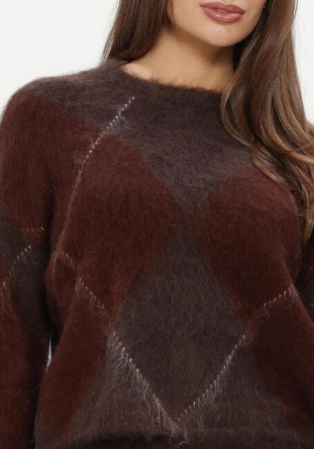 Braune Y.A.S. Pullover YASARGY LS MOHAIR BLEND KNIT PULLOVER - large