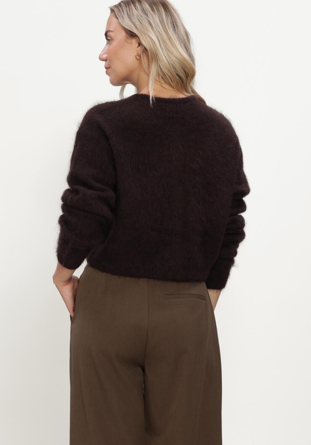 Braune GESTUZ Strickjacke GZDEBBIE CARDIGAN - large