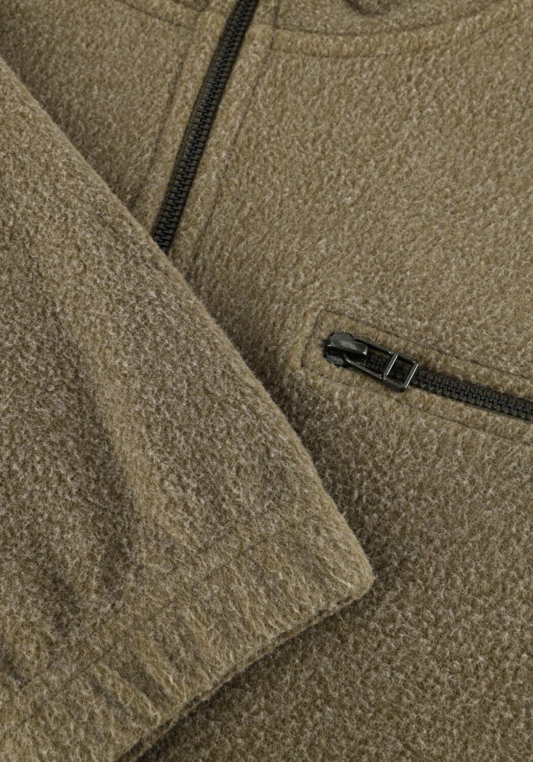 Olive FOR&Eacute;T Pullover ELM HALF ZIP SWEATSHIRT - large