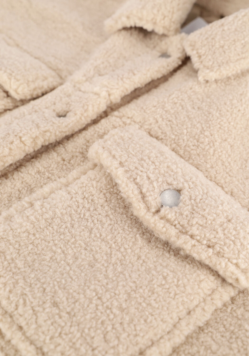 Beige SELECTED WOMEN Bodywarmer SLFJANY TEDDY VEST W - large