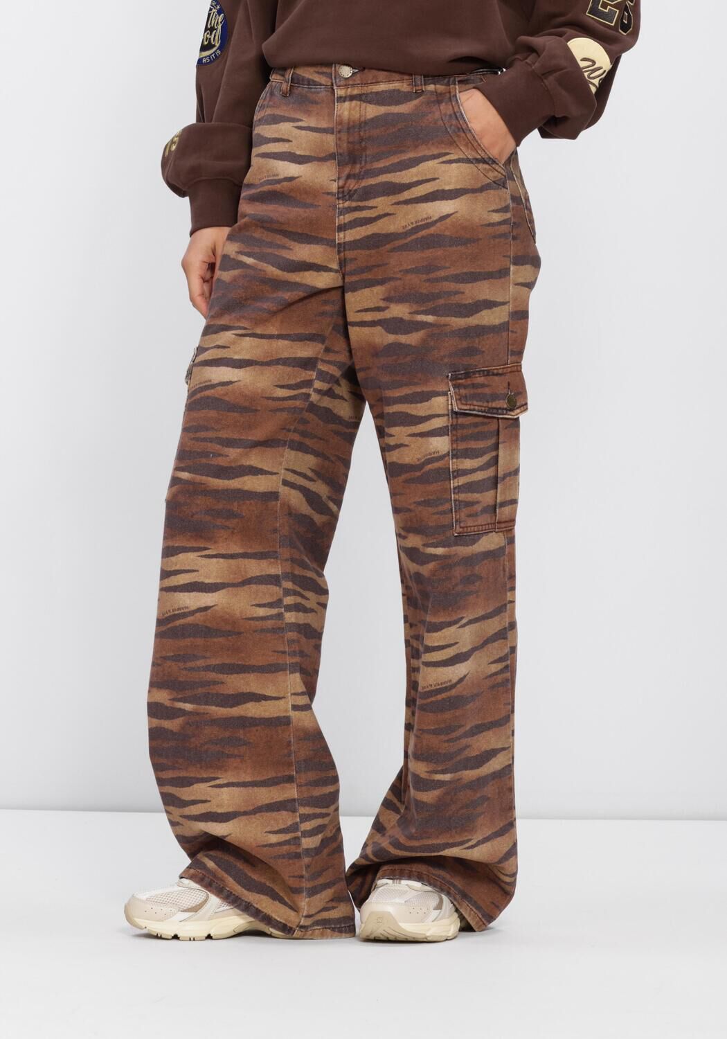 Braune HARPER & YVE Weite Hose STELLA-PA - large