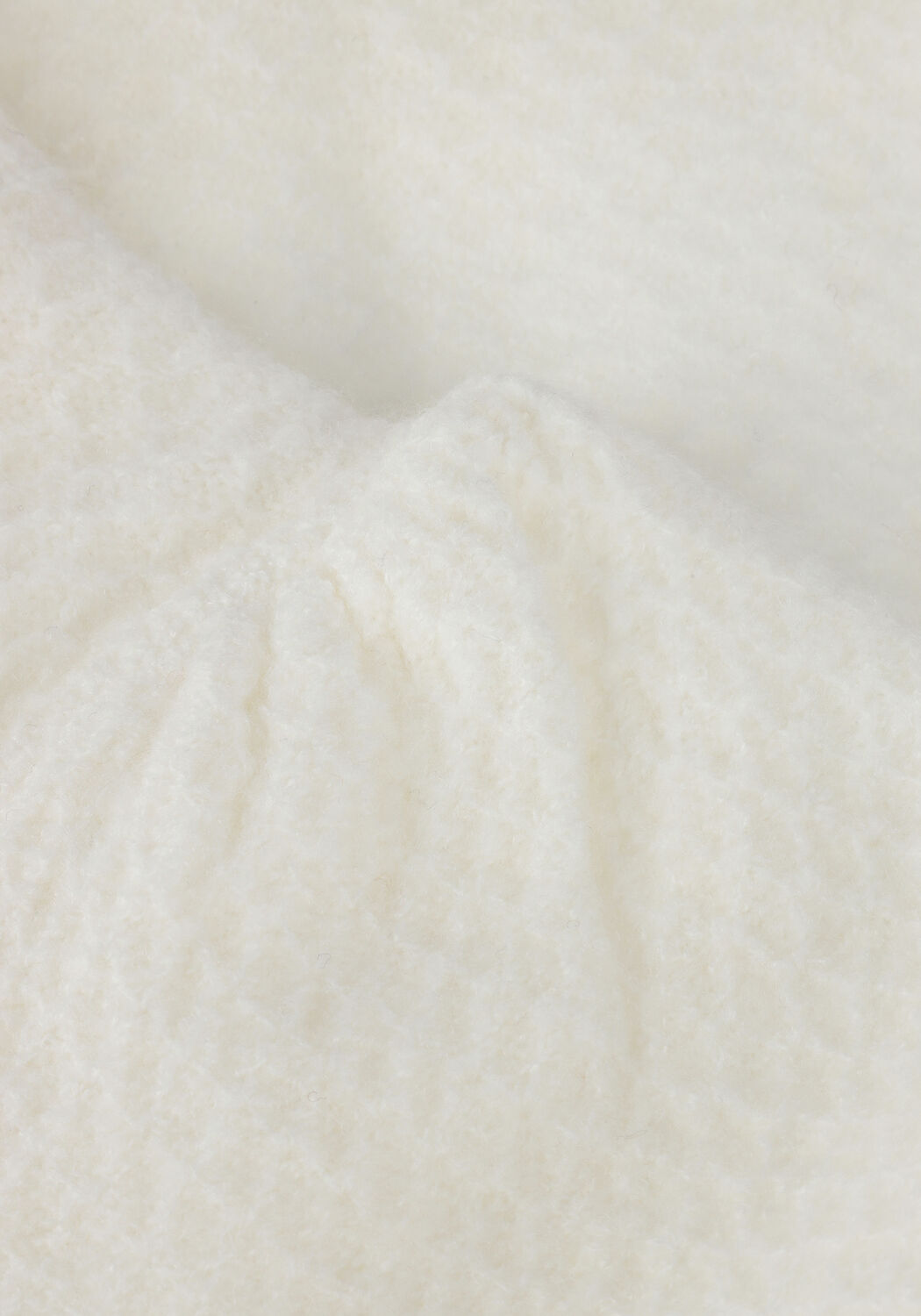 Ecru CC HEART Pullover ELSA DIAMOND KNIT BLOUSE, SHORT SLEEVES - large