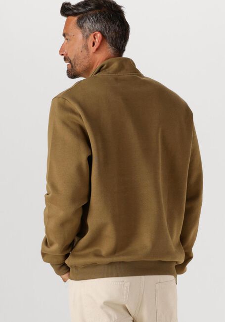 Khaki LES DEUX Pullover FELIPE PATCH HALF ZIP - large