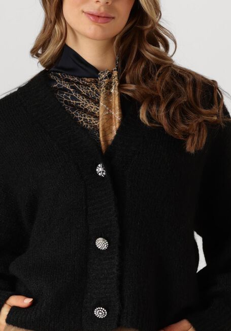 Schwarze SUMMUM Strickjacke FANCY BUTONS CARDIGAN COZY - large