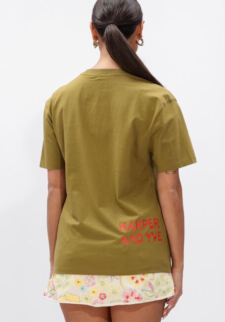 Khaki HARPER & YVE T-shirt BANDIDA-SS - large