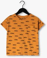 Gelbe LÖTIEKIDS T-shirt TSHIRT SHORT SLEEVE FISHES - medium