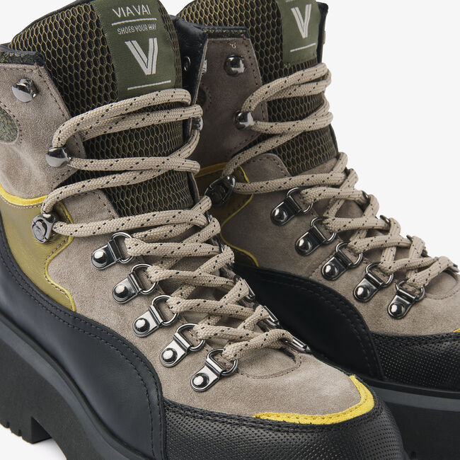 Mehrfarbige/Bunte VIA VAI Schn&uuml;rboots ZIVA STATE - large