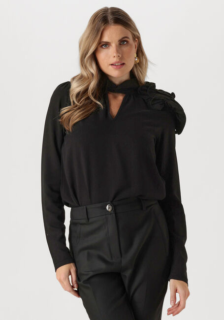 Schwarze JANSEN AMSTERDAM Blusen S181 BLOUSE ARLETTE - large