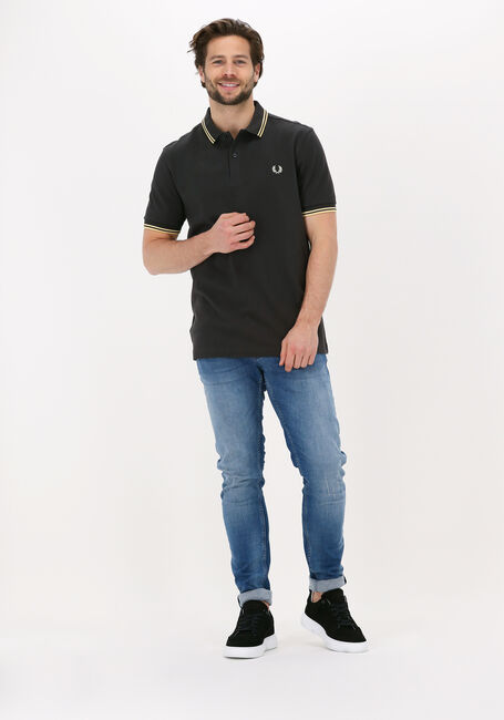 Graue FRED PERRY Polo-Shirt TWIN TIPPED FRED PERRY SHIRT - large