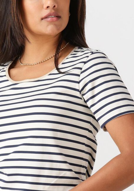 Blaue NUKUS T-shirt TIRZA TOP STRIPE - large