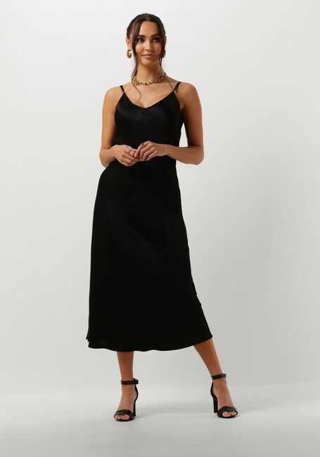 Schwarze RESORT FINEST Midikleid SLIP DRESS - large