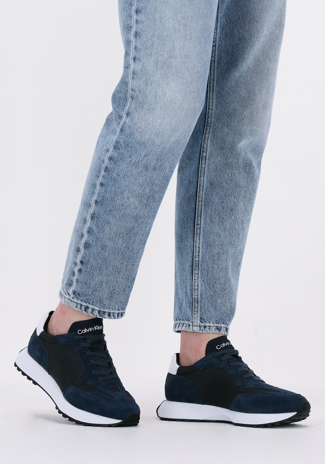 Blaue CALVIN KLEIN Sneaker Low LOW TOP LACE UP - large