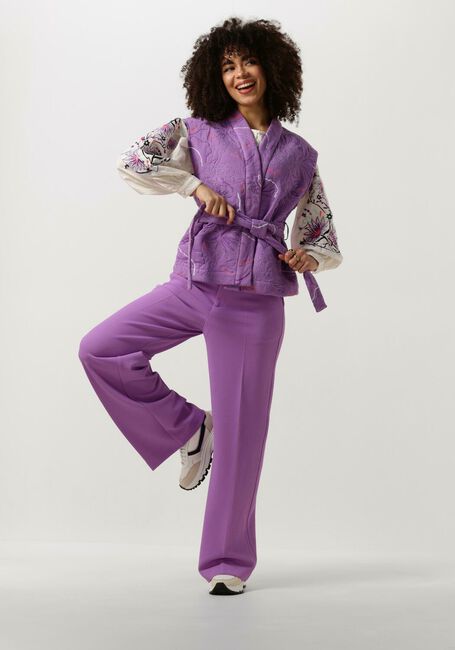 Sand POM AMSTERDAM Blusen EMBROIDERY PURPLE BLOUSE - large