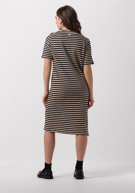 Schwarze PENN & INK Midikleid DRESS STRIPE - large
