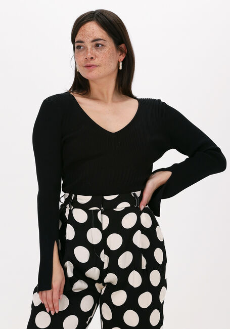 Schwarze NOTES DU NORD Pullover CHRISTINE KNITTED BLOUSE - large