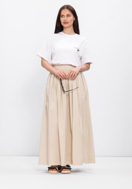 Beige OBJECT Midirock OBJPAIGE  HW SKIRT - large