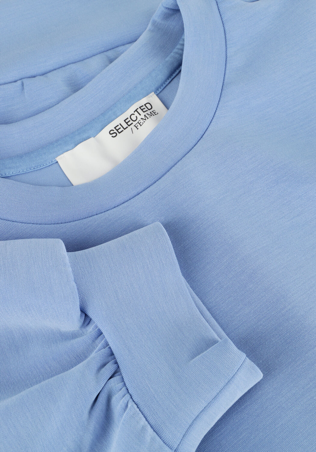 Blaue SELECTED WOMEN Top SLFTENNY 3/4 SWEAT TOP - large